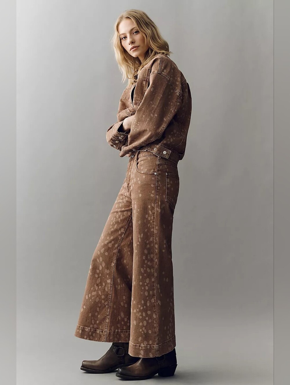 Pilcro Oh Deer High-Rise Wide-Leg Jeans - Picture 3 of 9